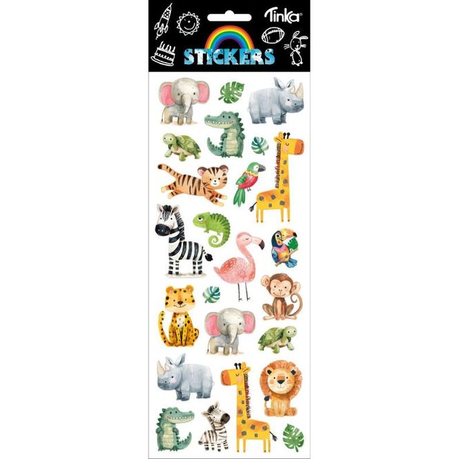 Hovedbilde Stickers Jungeldyr